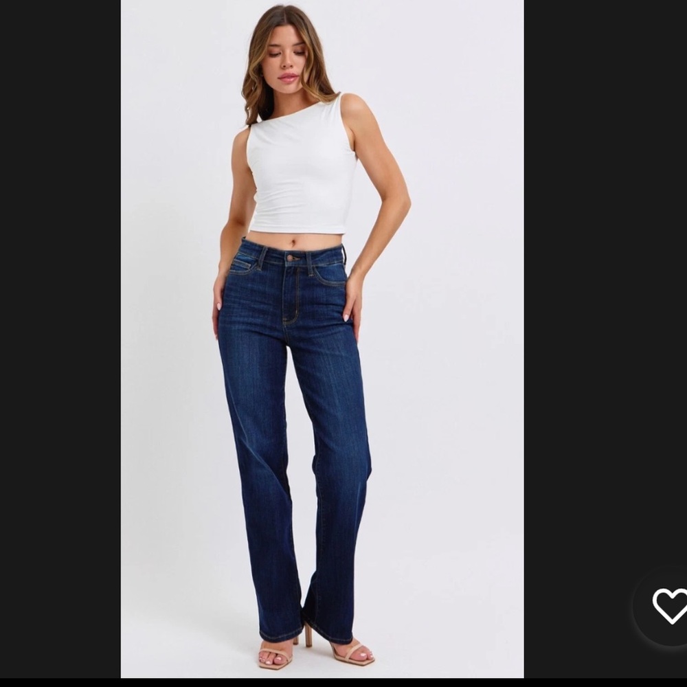 Judy blue straight Women's Dark Blue Jeans